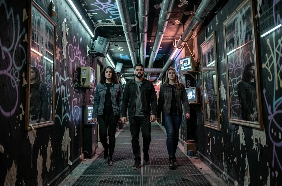 Ambiance sombre et immersive de l'escape room Blackout Room